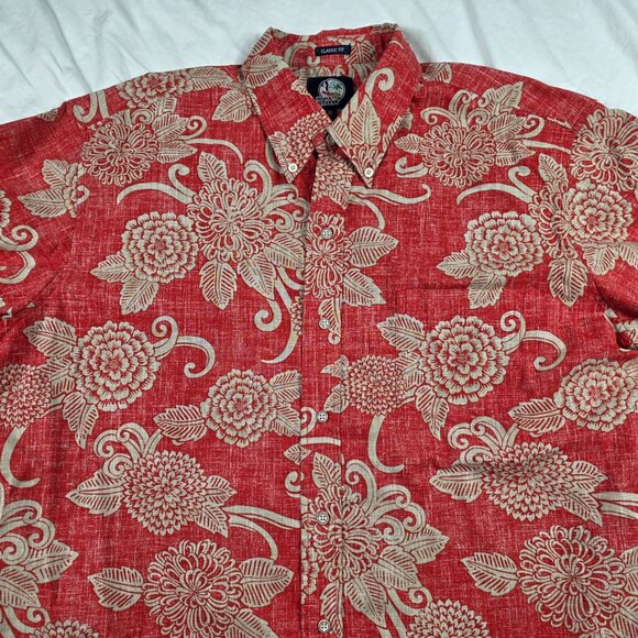 Reyn Spooner Kloth Mens Size XL Red Floral Button Front Shirt Aloha Hawaiian - Picture 3 of 9